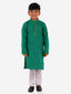 KID1 Chevron Weave Handloom Kurta Pyjama Turquoise
