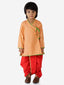 KID1 Veda Pure Cotton Angrakha Dhoti Peach
