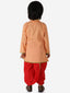 KID1 Veda Pure Cotton Angrakha Dhoti Peach