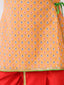 KID1 Veda Pure Cotton Angrakha Dhoti Peach