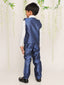 KID1 Party Wear Suit With Bow-Tie Blue