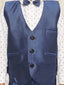 KID1 Party Wear Suit With Bow-Tie Blue