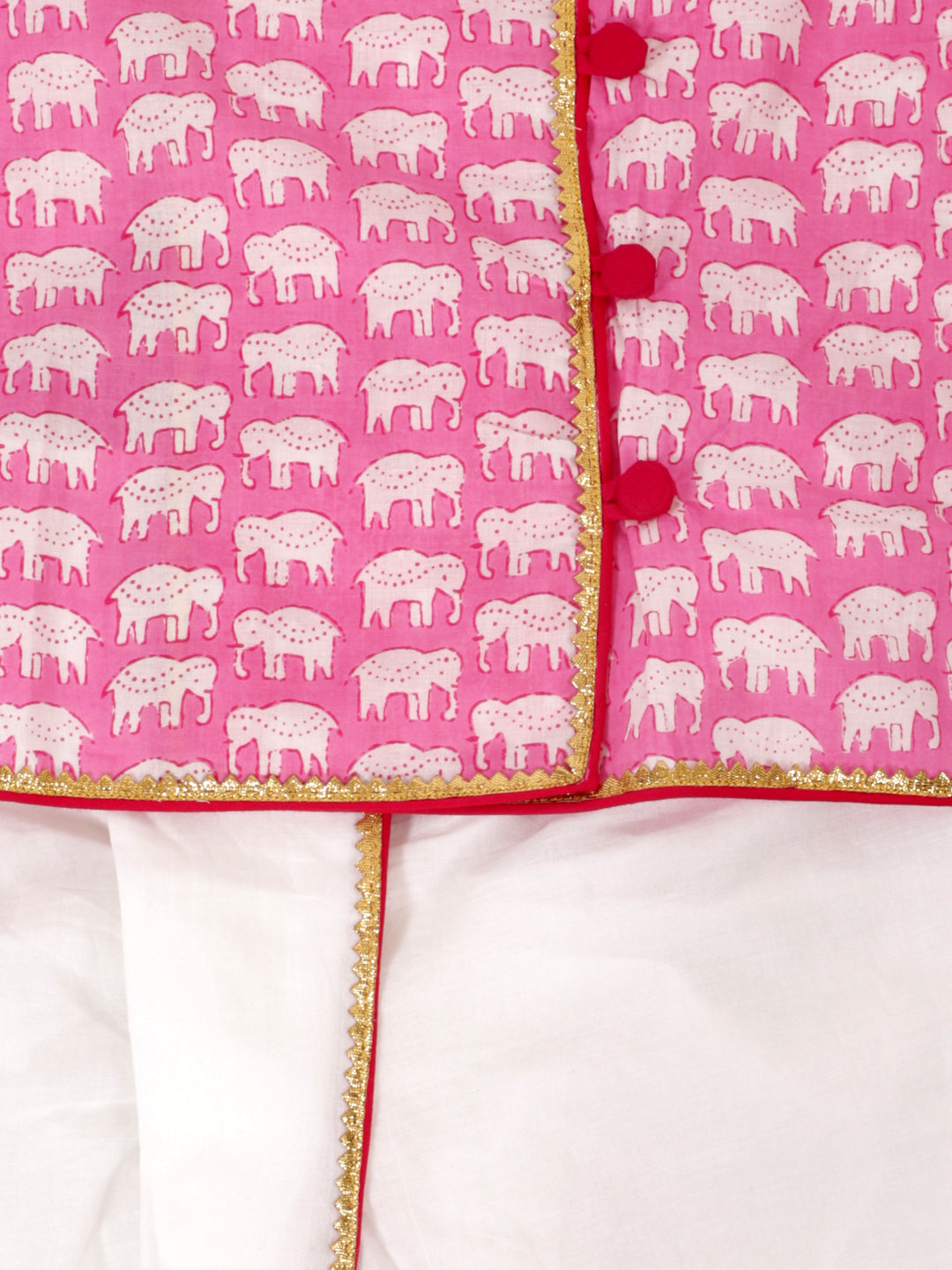 KID1 Krish Angrakha Dhoti Pink