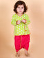 KID1 Krish Angrakha Dhoti Green