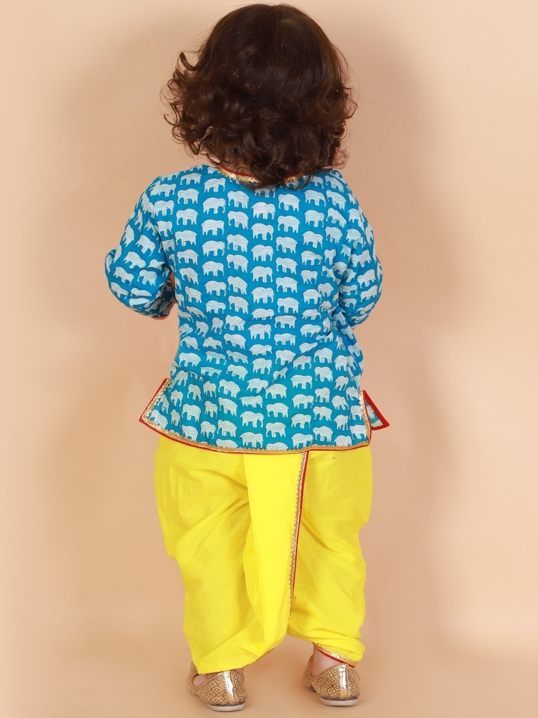 KID1 Krish Angrakha Dhoti Blue