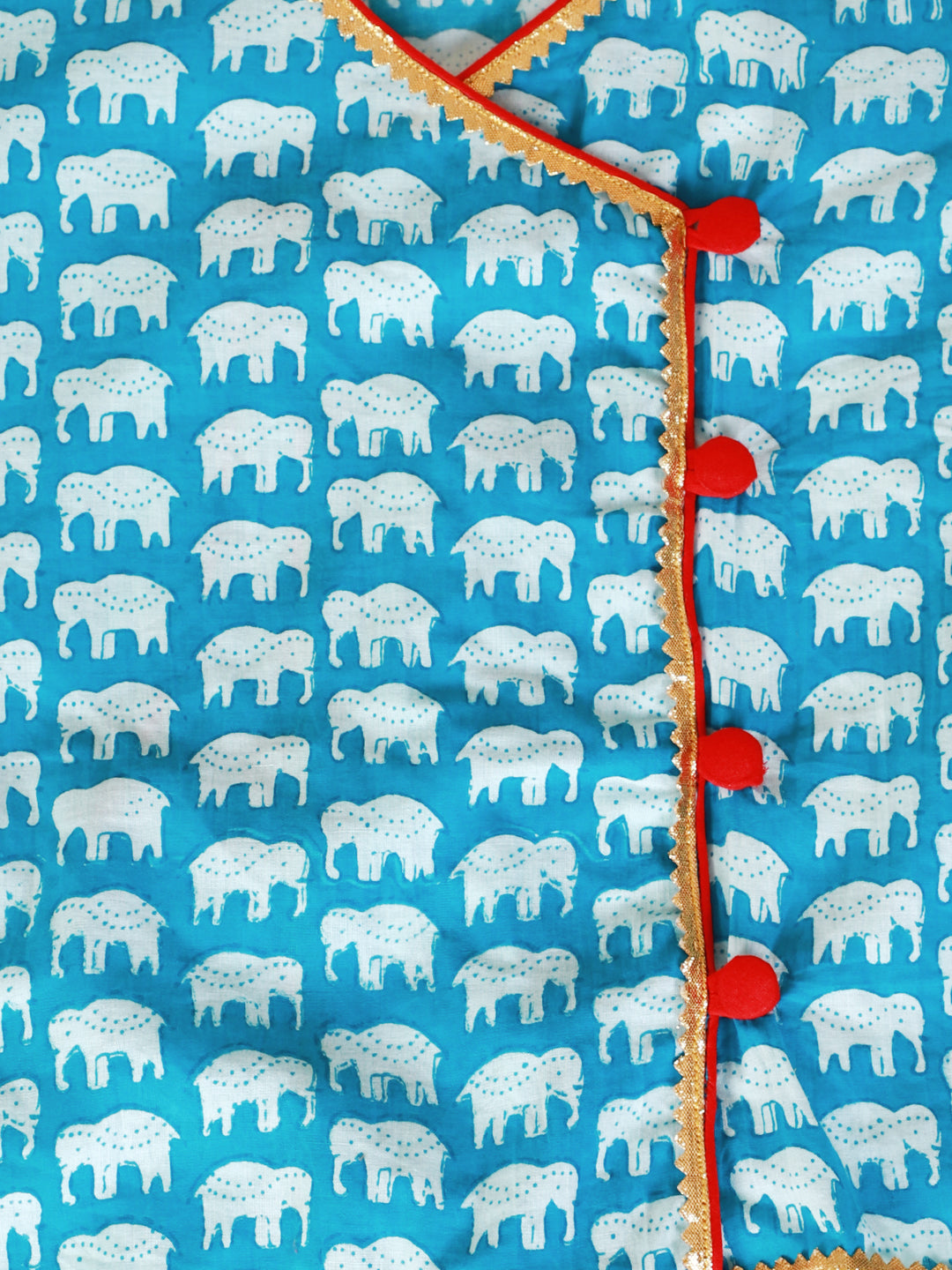 KID1 Krish Angrakha Dhoti Blue