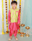 KID1 Veer Jacket With Kurta And Dhoti Green