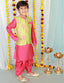 KID1 Veer Jacket With Kurta And Dhoti Green