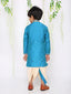 KID1 Embroidered Kurta Dhoti Blue