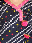 KID1 Bandhani Print Anghrakha Kurti Dhoti Navy Blue