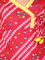KID1 Bandhani Print Anghrakha Kurti Dhoti Pink