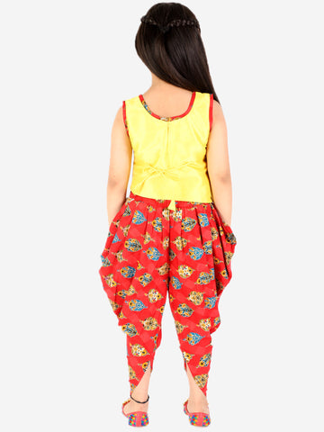 KID1 Radhe Krishna Dhoti Set Yellow