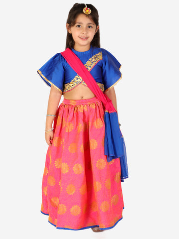 KID1 Neveli Lehenga Choli Blue