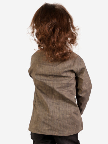 KID1 Trendy Short Kurta Gray