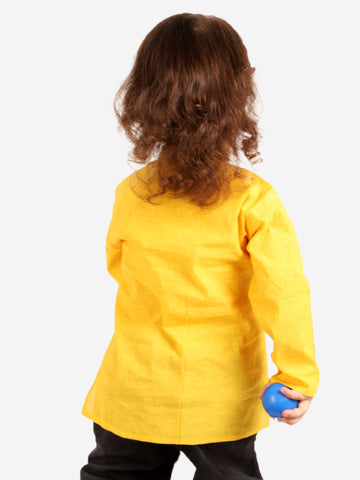 KID1 Trendy Short Kurta Yellow