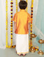 KID1 Boys Veshti Mundu Set Yellow