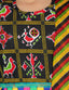 KID1 Pattola Print Lehenga Choli Black