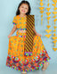 KID1 Pattola Print Lehenga Choli Yellow