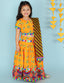 KID1 Pattola Print Lehenga Choli Yellow