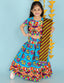 KID1 Ethnic Print Lehenga Choli Blue