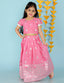 KID1 Chanderi Pavda Pattu Pink