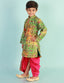 KID1 Festive Nitara Sherwani Dhoti Green