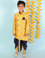 KID1 Festive Sherwani Dhoti Yellow