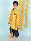KID1 Festive Sherwani Dhoti Yellow