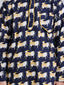 KID1 Animal Print Kurta Pajama Blue