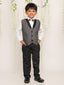 KID1 Party Wear suit with bow-tie Black