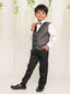 KID1 Party Wear suit with bow-tie Black