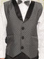 KID1 Party Wear suit with bow-tie Black