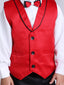 KID1 Party Wear Suit With Bow-Tie Red