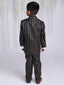 KID1 4Pcs Party Wear Suit With Tie Brown
