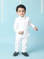 KID1 4Pcs Party Wear Suit With Bow White