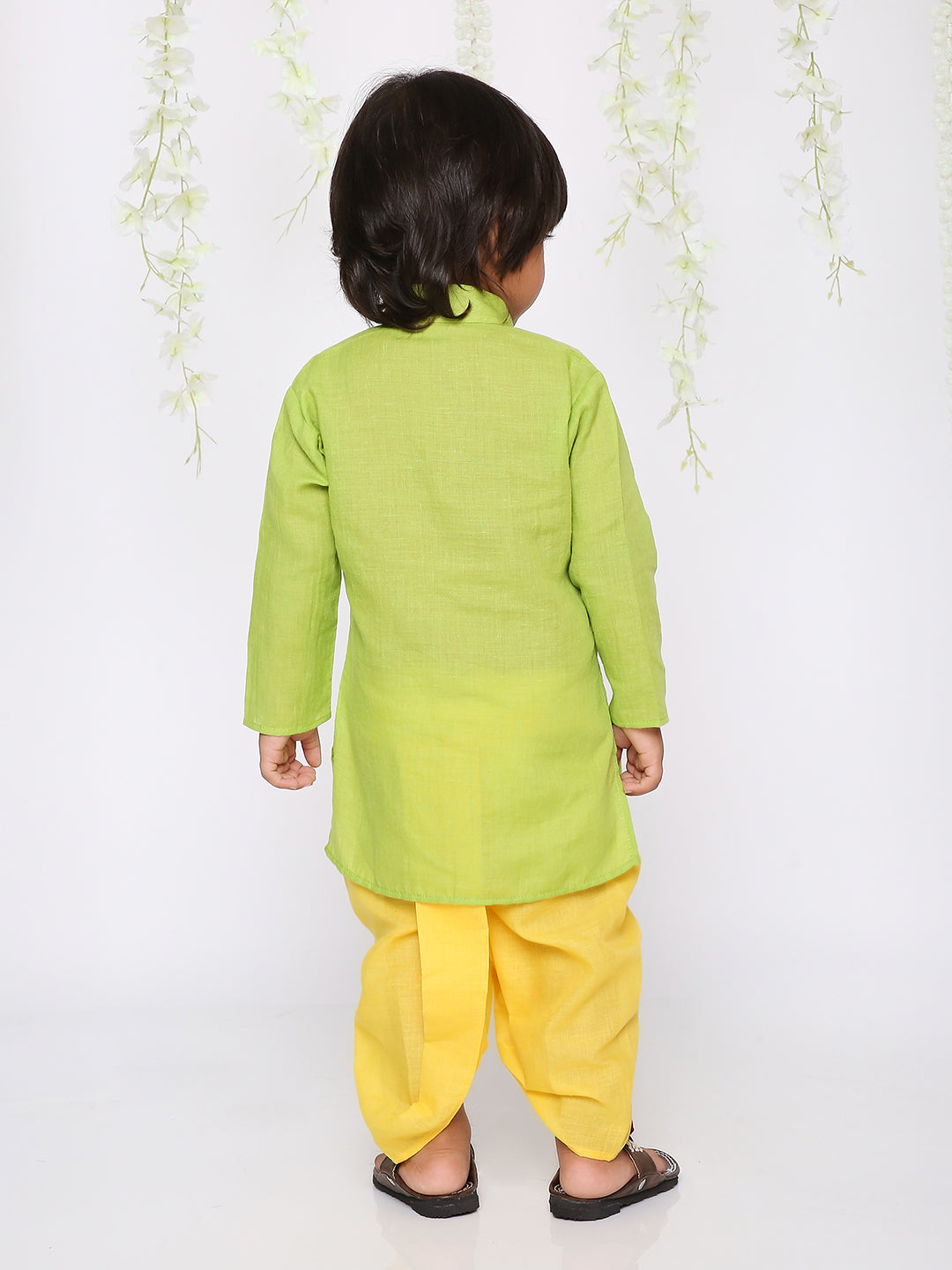 KID1 Patang Dhoti Set Green