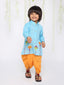 KID1 Patang Dhoti Set Blue