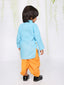 KID1 Patang Dhoti Set Blue