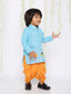 KID1 Patang Dhoti Set Blue