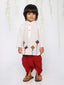 KID1 Patang Dhoti Set White