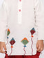 KID1 Patang Dhoti Set White