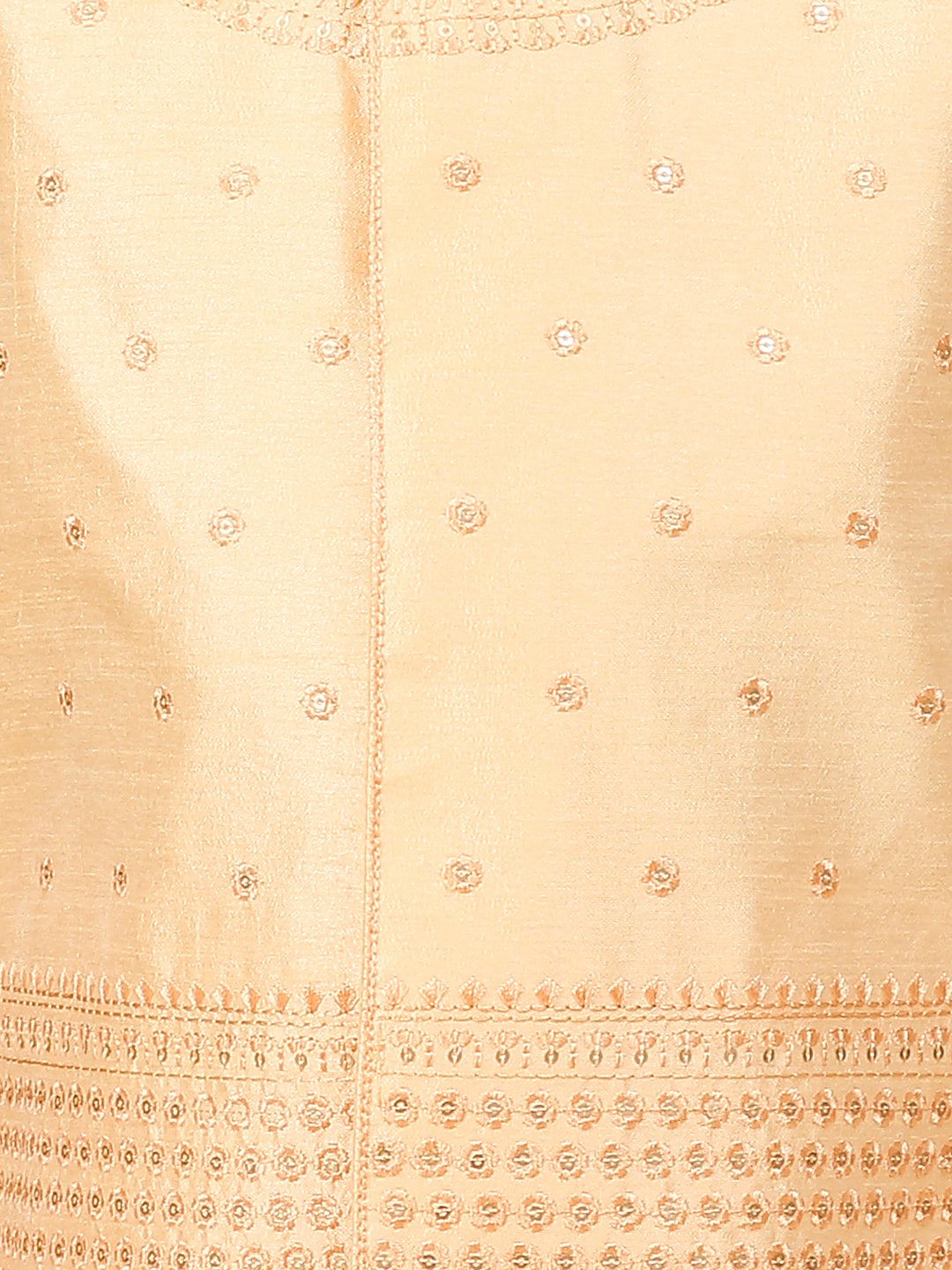 KID1 Mirror Work Jacket With Dhoti Peach