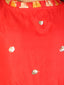 KID1 Net Frill Sleeves Crop Top With Dhoti Red