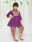 KID1 Girls Jhankar Kurta With Dhoti Set Purple