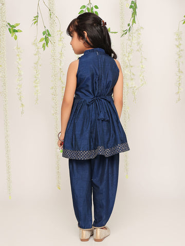 KID1 Anmol Nytara Peplum Dhoti Set Blue