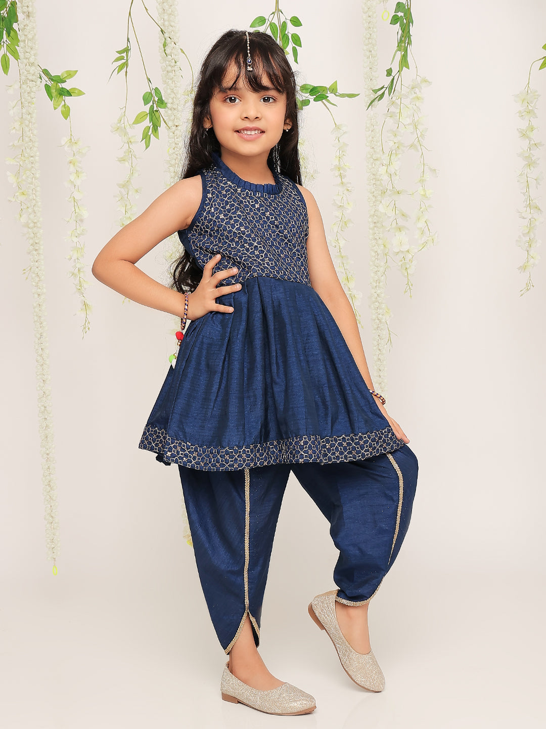 KID1 Anmol Nytara Peplum Dhoti Set Blue