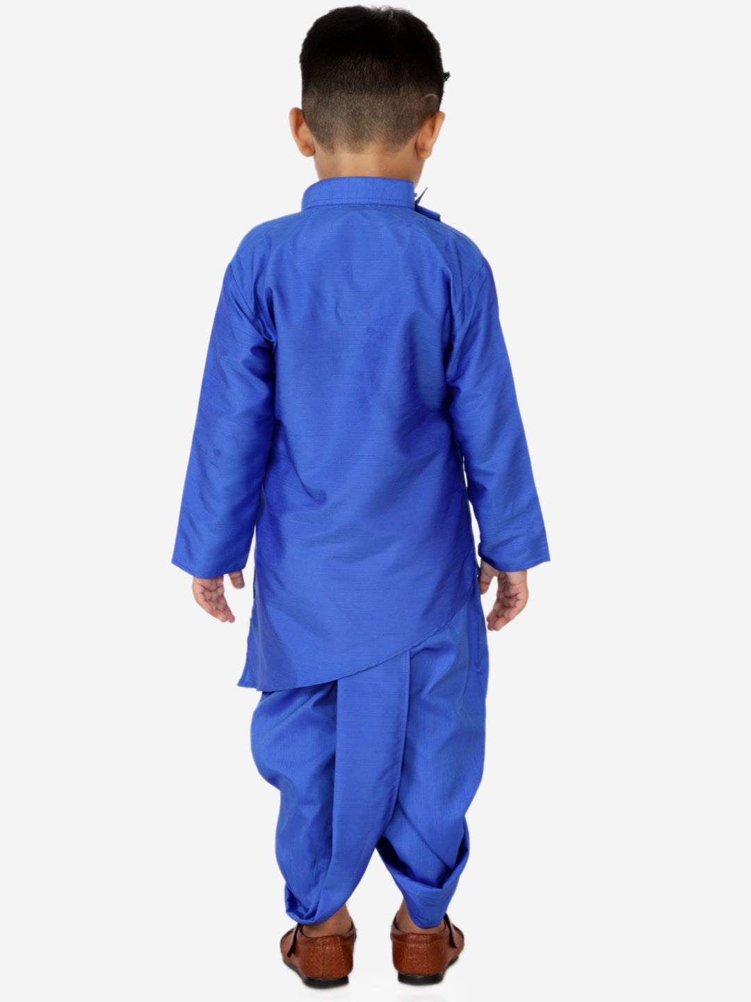 KID1 Utsav Embroidered Cross Cut Kurta Dhoti Blue