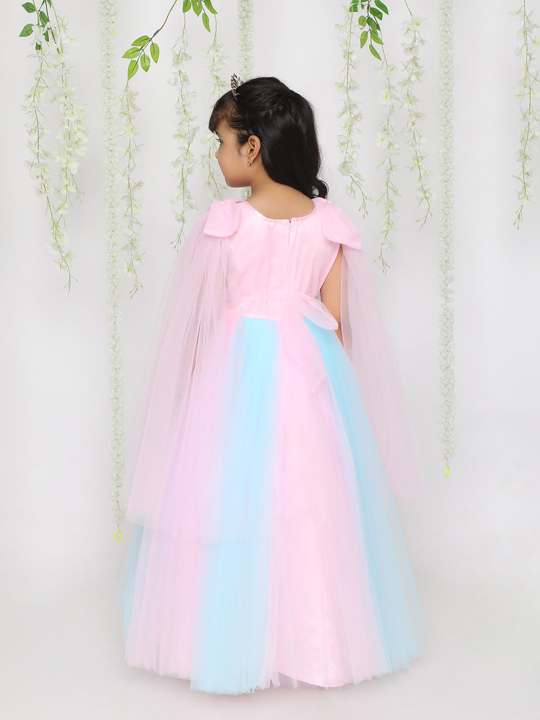 KID1 Princess Bow Birthday Dress Pink