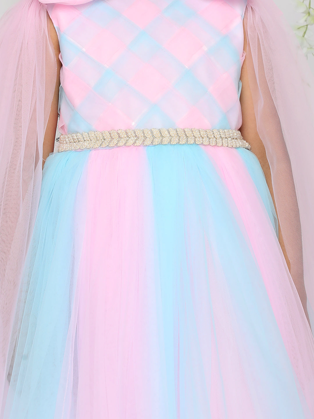 KID1 Princess Bow Birthday Dress Pink