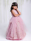 KID1 Purple Rose Party Dress Pink